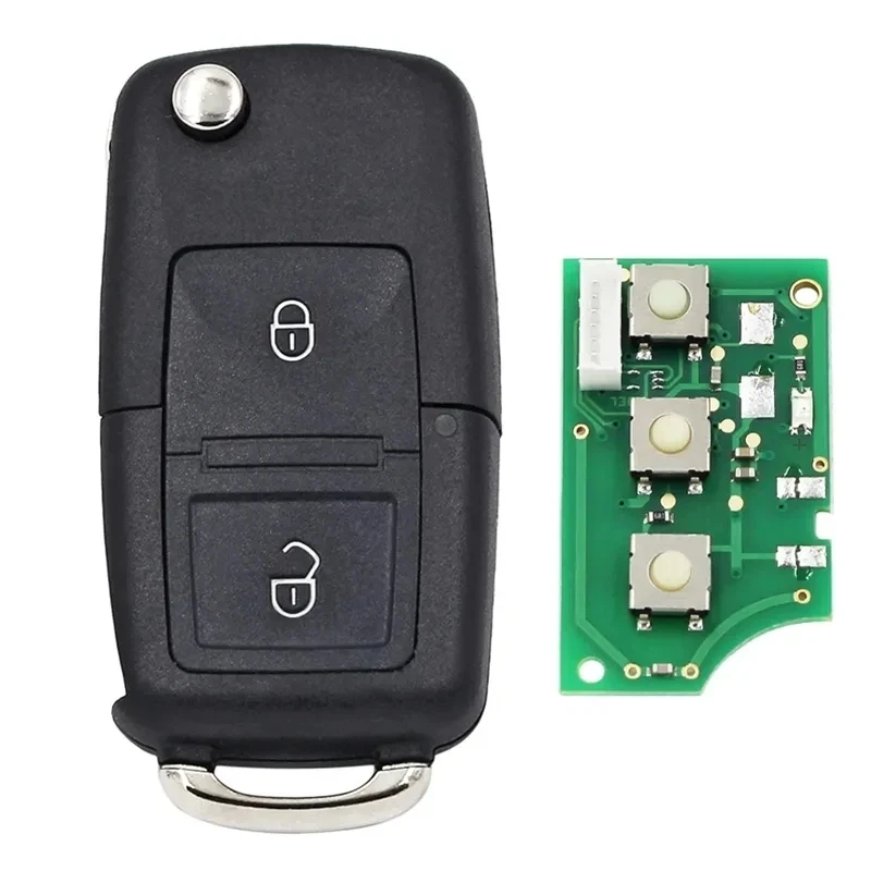 KEYECU 5FA 007 680/5FA 008 548 Verbesserter ID48-Chip 433 MHz Klappschlüssel-Fernbedienung für VW Bora Polo Toledo Seat Lbiza Cordoba Arosa Leon – Detail 1