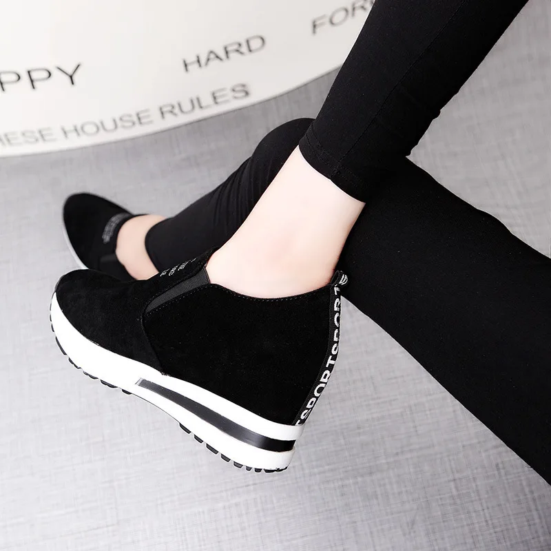 Women's Casual Shoes New Autumn Sneakers Chunky Sneakers Platform Walking Shoes Fashion PU Casual Loafers Size 35-41