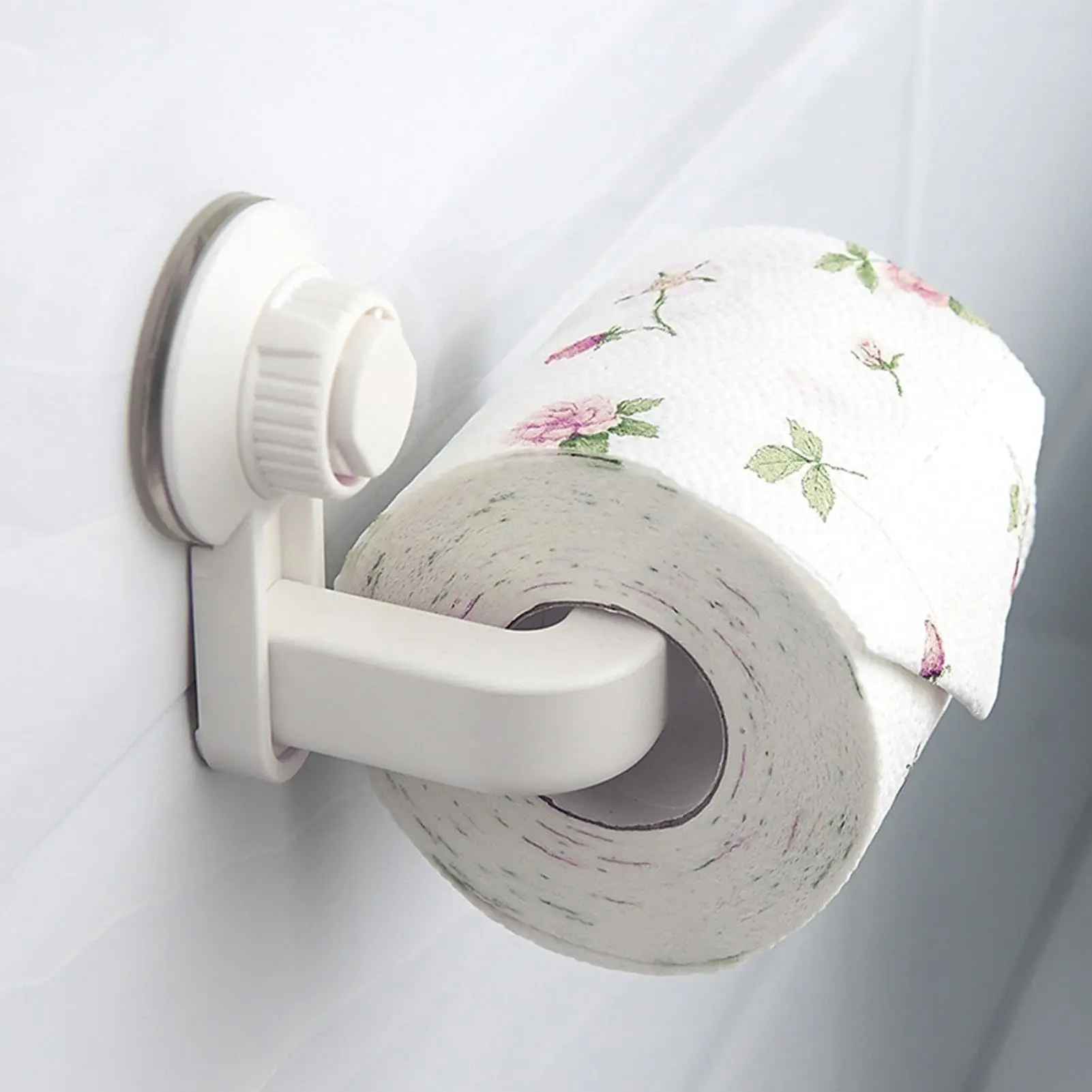 ชั้นวางถ้วยดูด1ชิ้นกาวที่ยึดกระดาษห้องครัวม้วนชั้นวางผ้าขนหนูติดผนังที่ยึดกระดาษห้องน้ำอุปกรณ์ห้องน้ำ 1