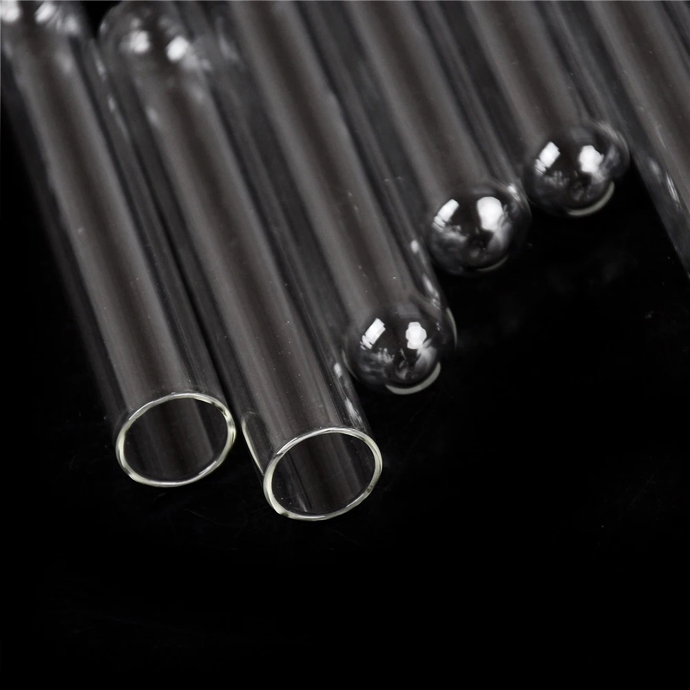 15*100 mm Glass Blowing Tubes 4 Inch Long Thick Wall Test Tube Experimental test tube supplies 10Pcs plastic test tubes