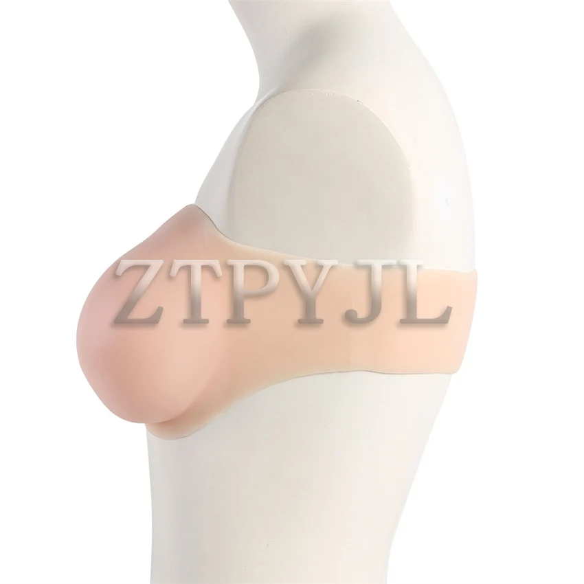 Female Breasts Silicone Strapless Concave Bottom Fake Breasts Female Anchor Fake CD Disguised Breast