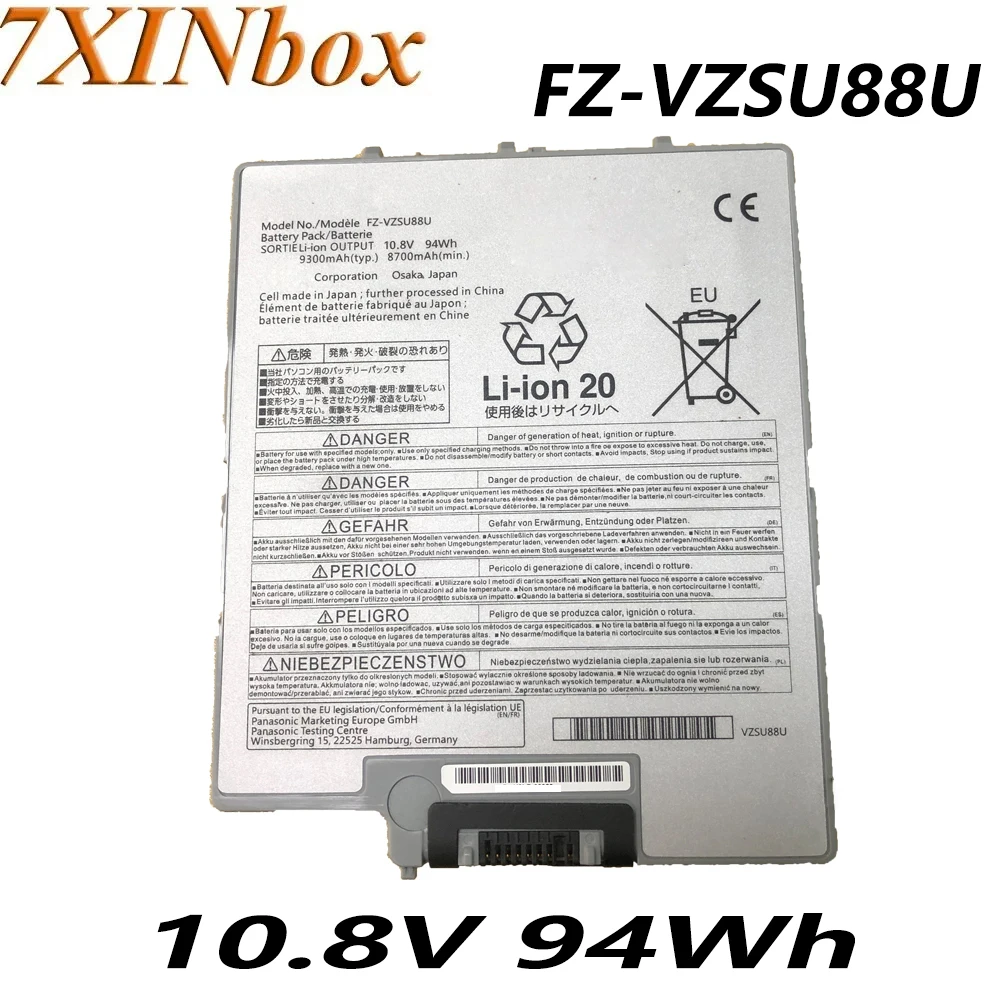 

Оригинальный аккумулятор для ноутбука Panasonic Toughbook FZ-VZSU88U 10,8 В 94 Вт/ч, 7XINbox
