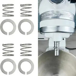 4-Pack Stainless Steel Mixer Spring and Washer Set - Premium Accessories (4 pack Spring Washer)