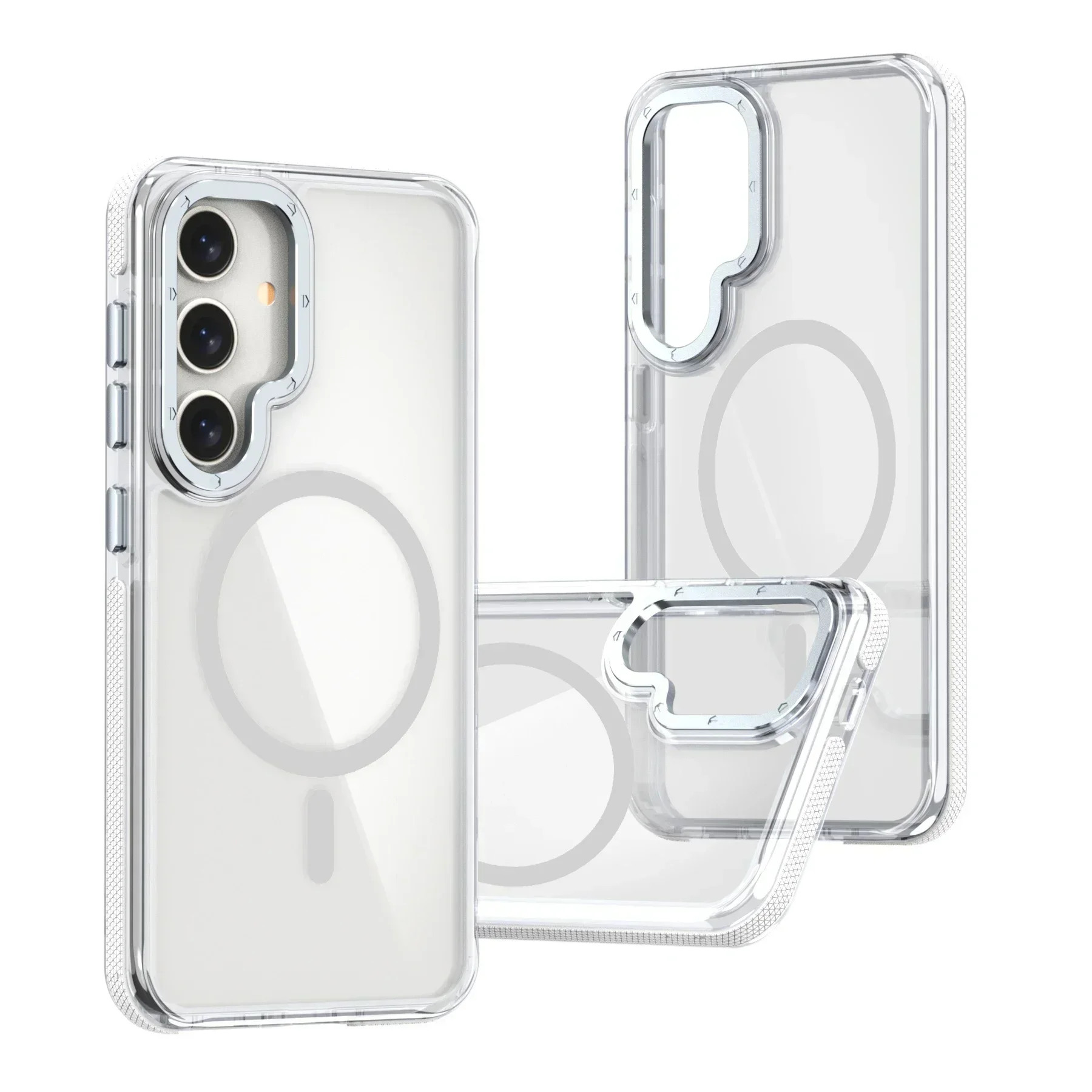 Luxury MagSafe Wireless Charging Clear Phone Case - Magnetic Shockproof Transparent Cover