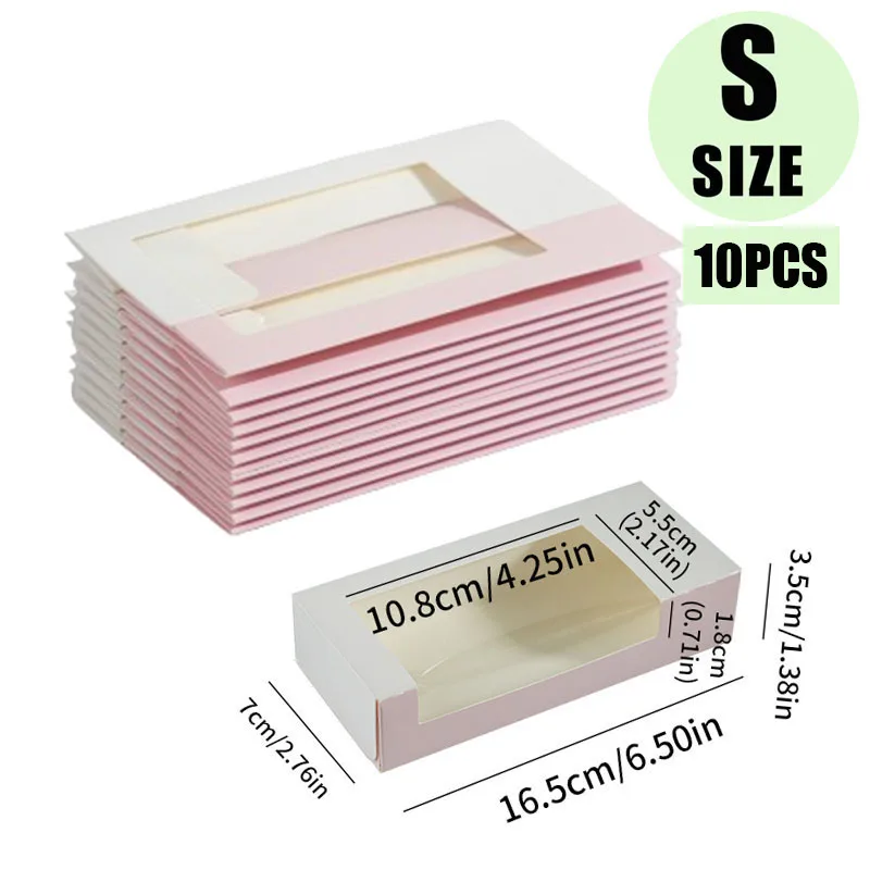 10 adet Kahverengi Kraft Kağıt Pastane Kutusu Büyük Boy Kurabiye Kek Kutusu, Pencereli Kapaklı Donutlar, Muffinler için Açık Hava Piknik Yiyecek Kabı