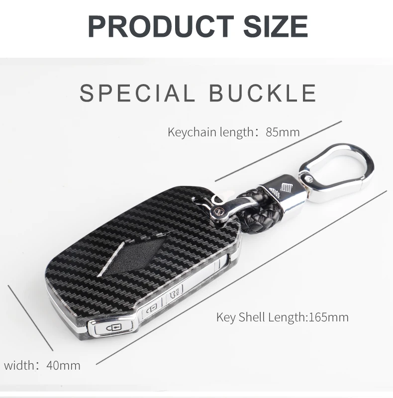 Custodia per chiave auto in fibra di carbonio per KIA Sportage R Stinger GT Sorento Ceed CD Cerato Forte 2022 custodia protettiva a distanza Fob - S750cea556ee0466a8ffb509f77ce6bb6e