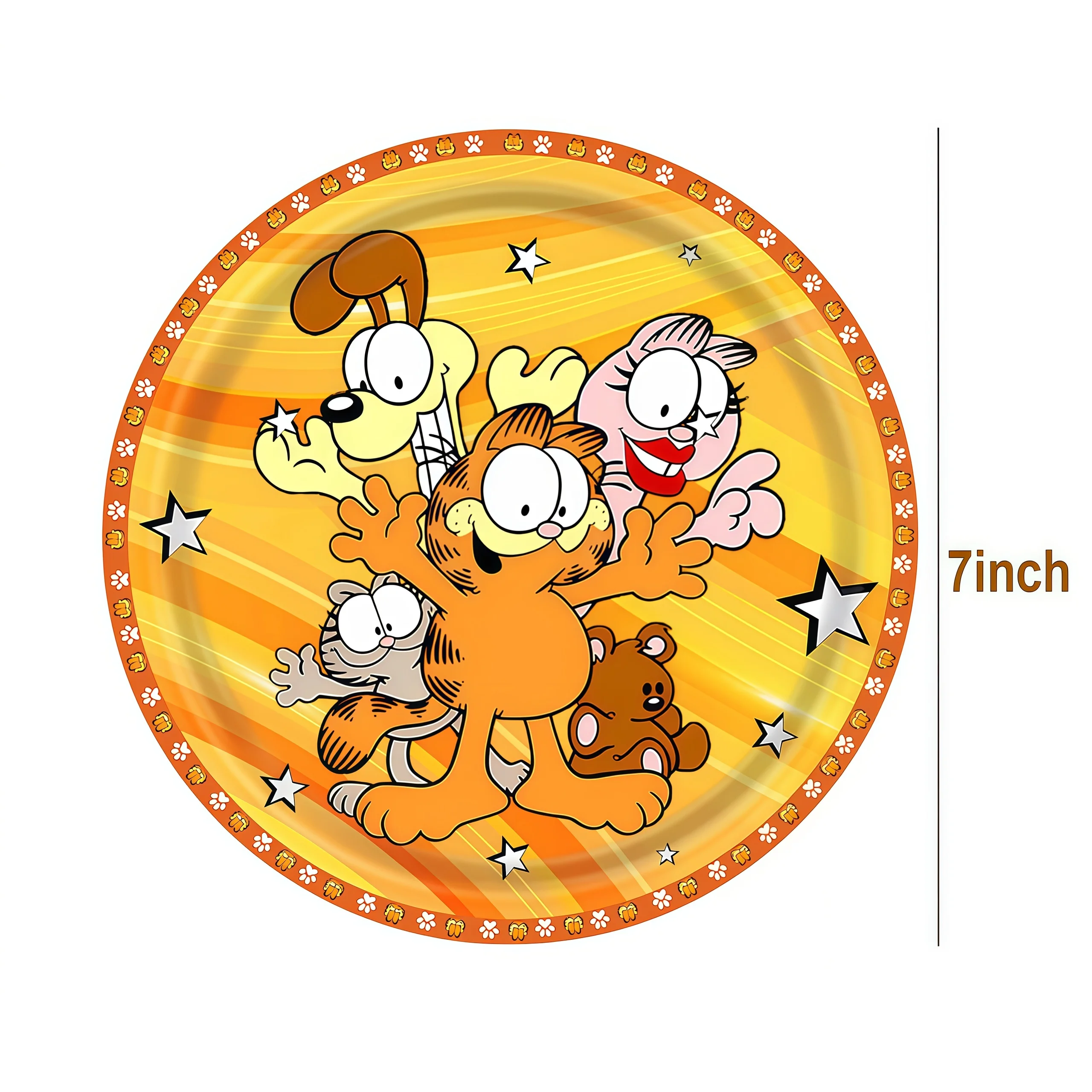 Süße Orange Katze Geburtstagsparty Dekoration Jiafei Katze Ballons Banner Hintergrund Tischware Becher Babyparty Partyzubehör Kindergeschenk – Detail 2