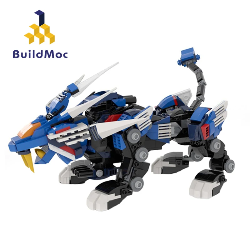 

MOC Mechanical Tiger For Zoids-Blade-Liger Building Blocks Kit Assemble Mecha Beast Bricks Toys For Children Kid Birthday Gifts