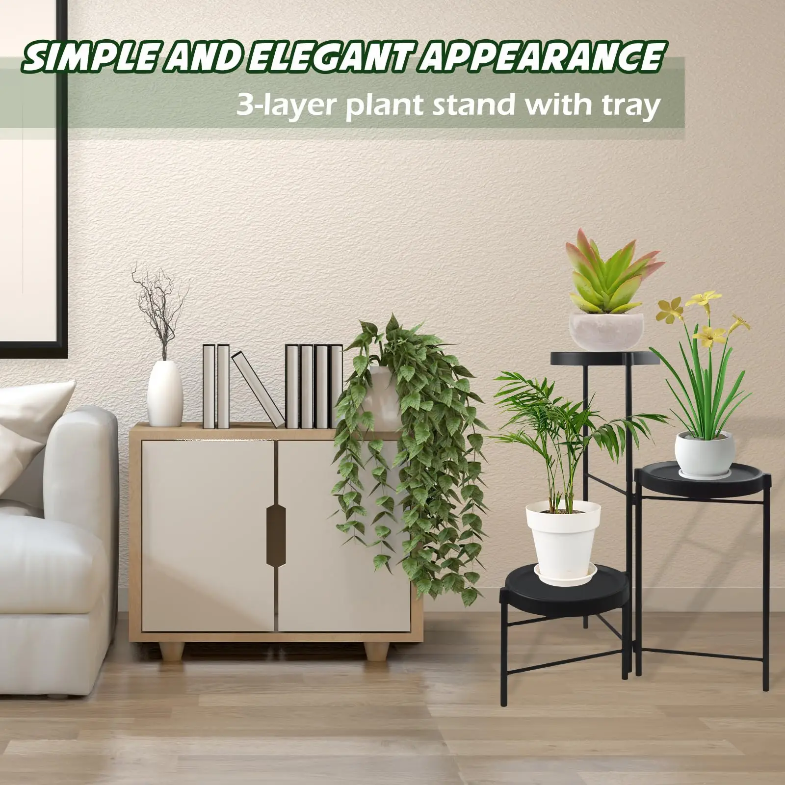 3/4/5 Tier Plant Stand Stand Flower Shelf Planter Rack Indoor For Flowers Metal Storage Shelf Display Multiple Flower Pot plant stand