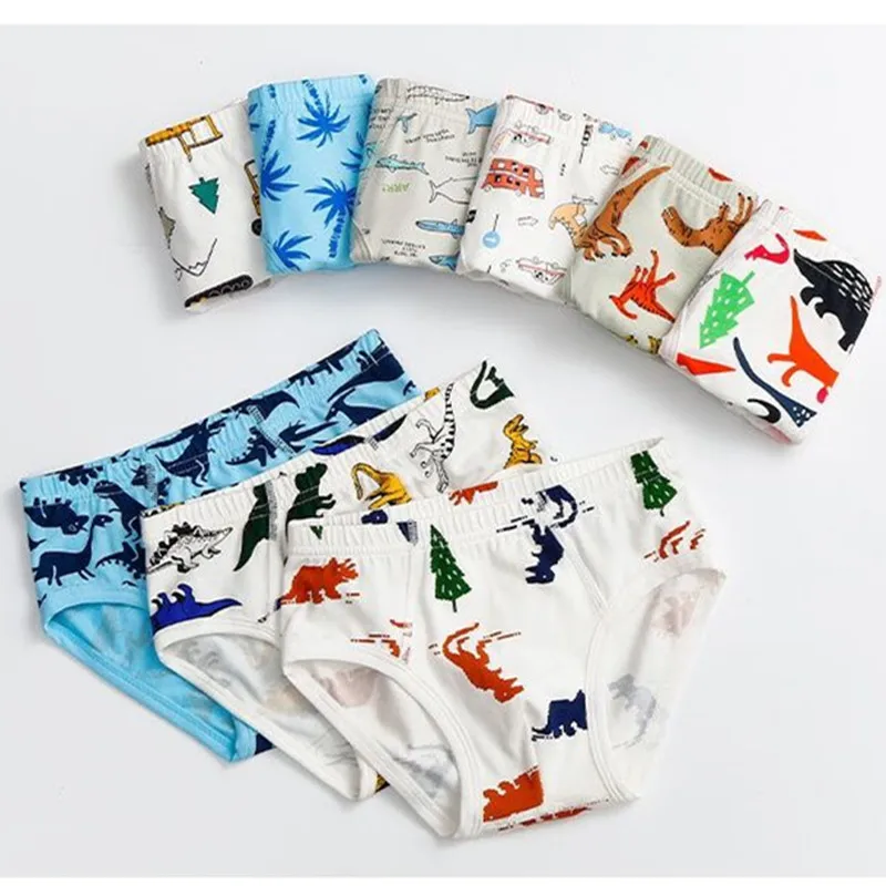 Boys Underwear 5Pcs/Lot Boys Underpants Boys Underwear Cartoon Shorts Panties for Baby Boy Kids Clothes Teenagers Comfortable Briefs