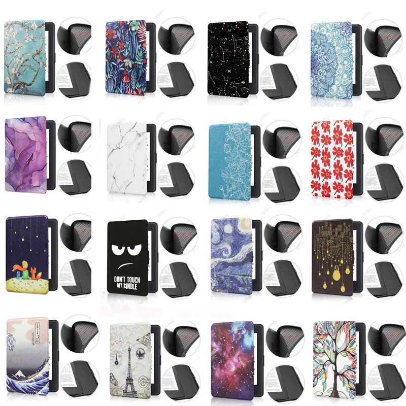 Print Magnatic Soft TPU Case For Kindle Paperwhite 1 2 3 DP75SDI EY21