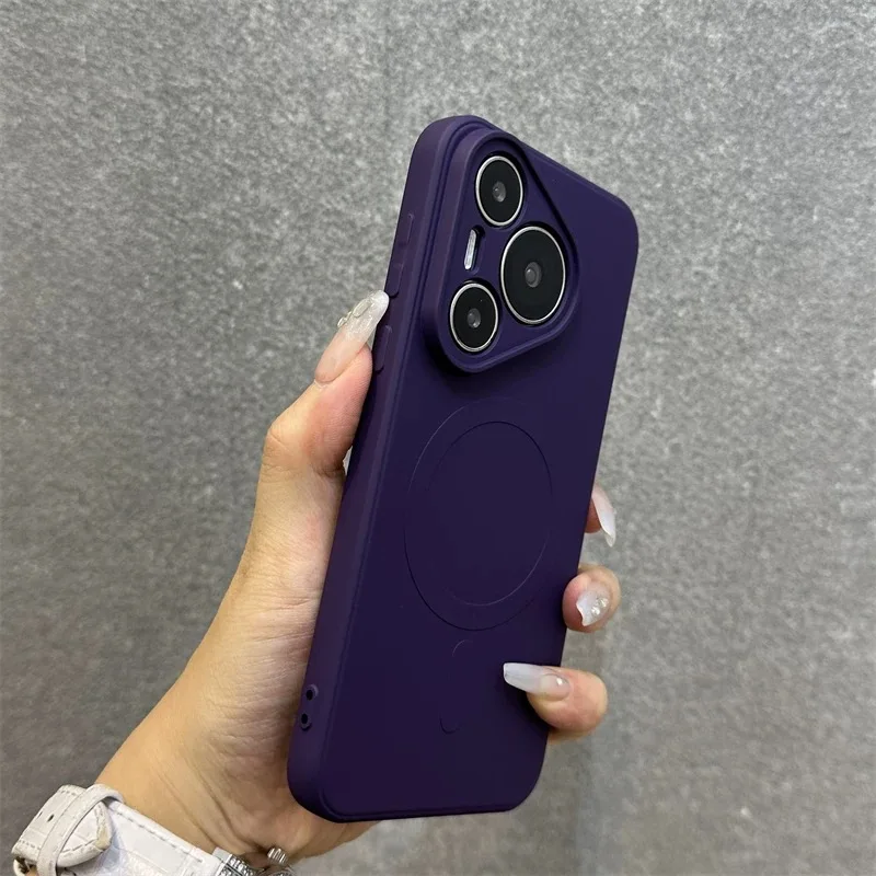 Liquid Silicone Magnetic Shockproof Matte Case, Soft Touch Finish,