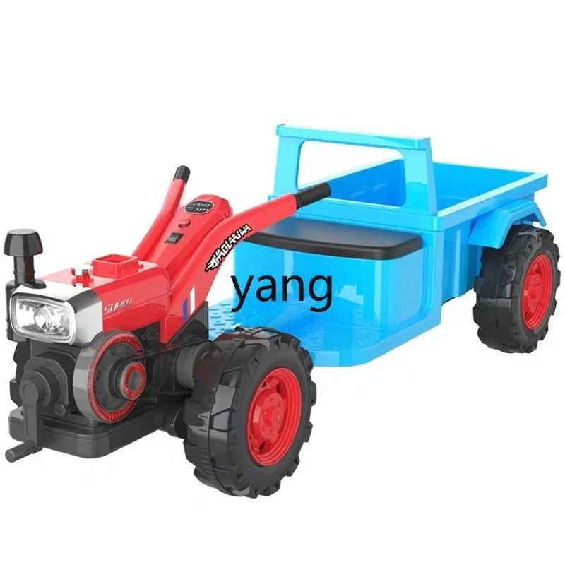CX Electric Toy Car Can Sit Four-Wheel Double Large Simulation Children Oversized with Bucket