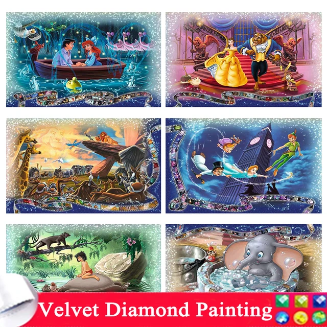 Beauty Beast Diamond Painting Cross Stitch  5d Diy Diamond Painting Beauty  Beast - Diamond Painting Cross Stitch - Aliexpress