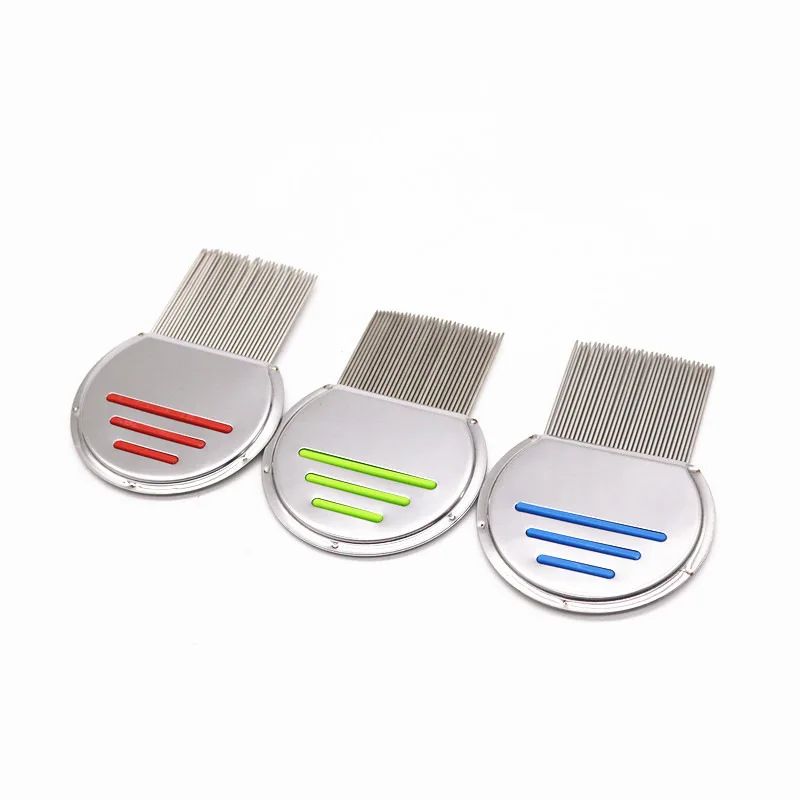 Stainless Steel Terminator Lice Comb Nit Free Kids Hair Rid Headlice Super Density Teeth Remove Nits Comb / by dhl 100pcs