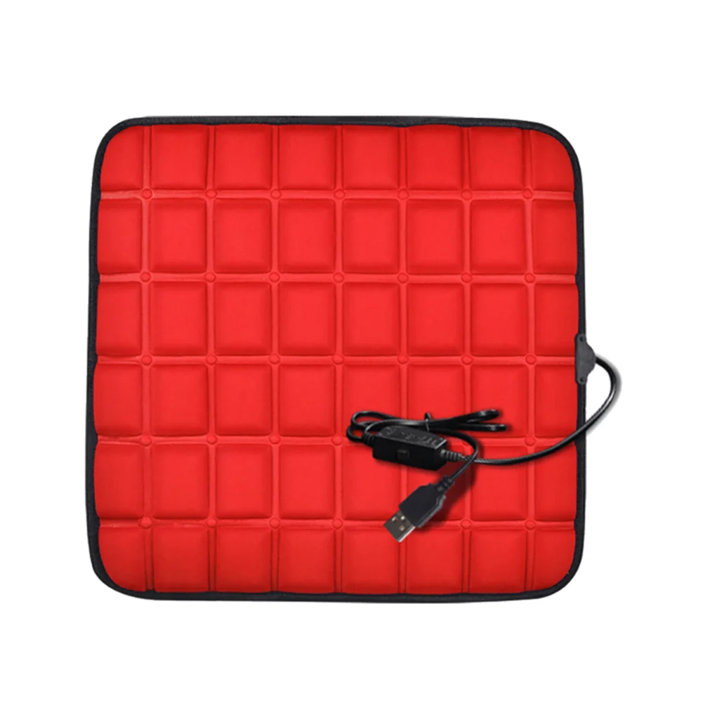 USB Heated Car Seat Cover 43x43cm Electric Heating Pad