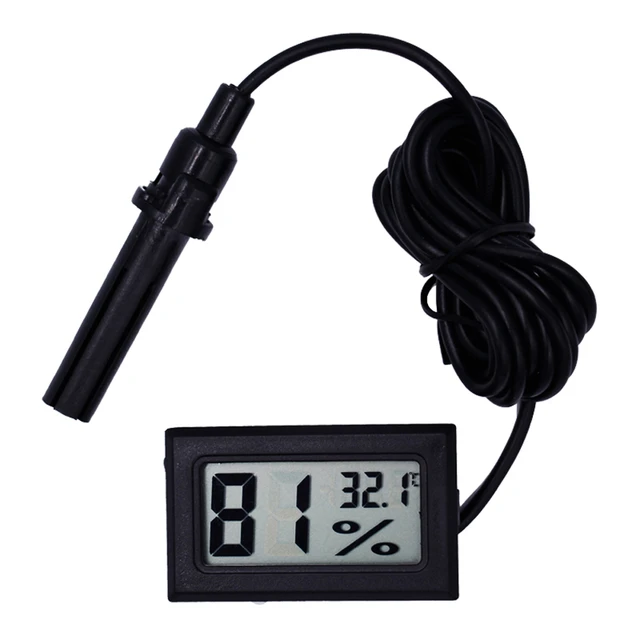 High-Accurately Digital Thermometer Hygrometer Meter for Reptile Terrarium  - AliExpress