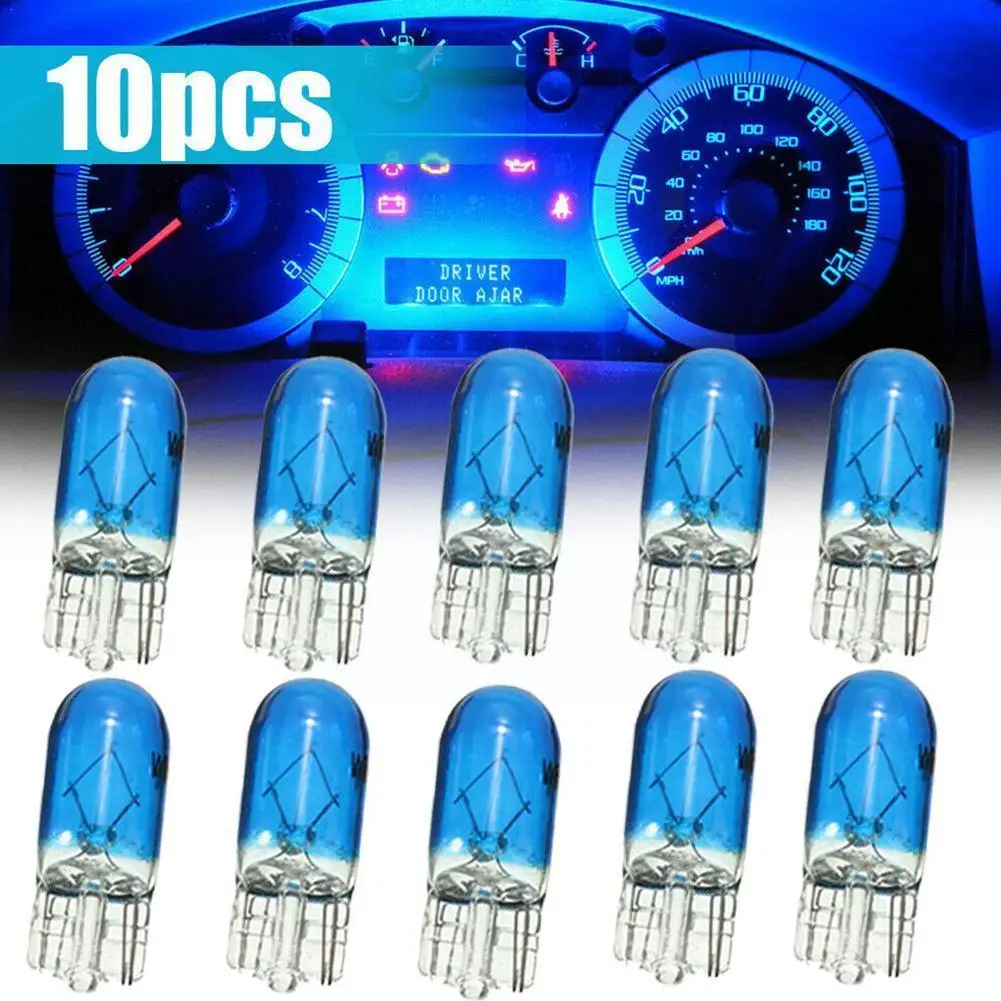 

10pcs Car T10 Halogen w5w 194 168 Wedges 12V 5W Xexon W0U3 Lamp White Signal Clearance Lamp Reading Instrument Light 6000K T0I5