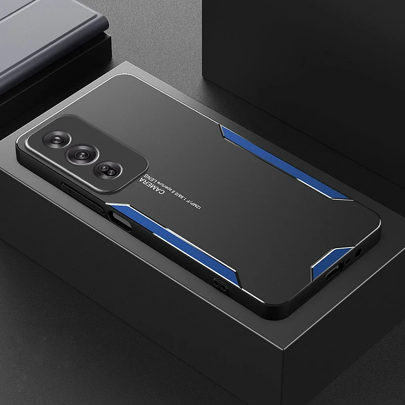 Aluminum Alloy Light-Armor Shockproof TPU Bumper Case with Camera Protector