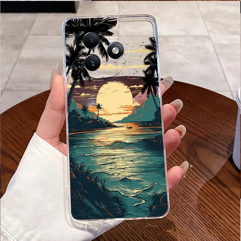 Clear Case with Cute Love Rabbit Cartoon - Luxury Soft Silicone TPU Cover