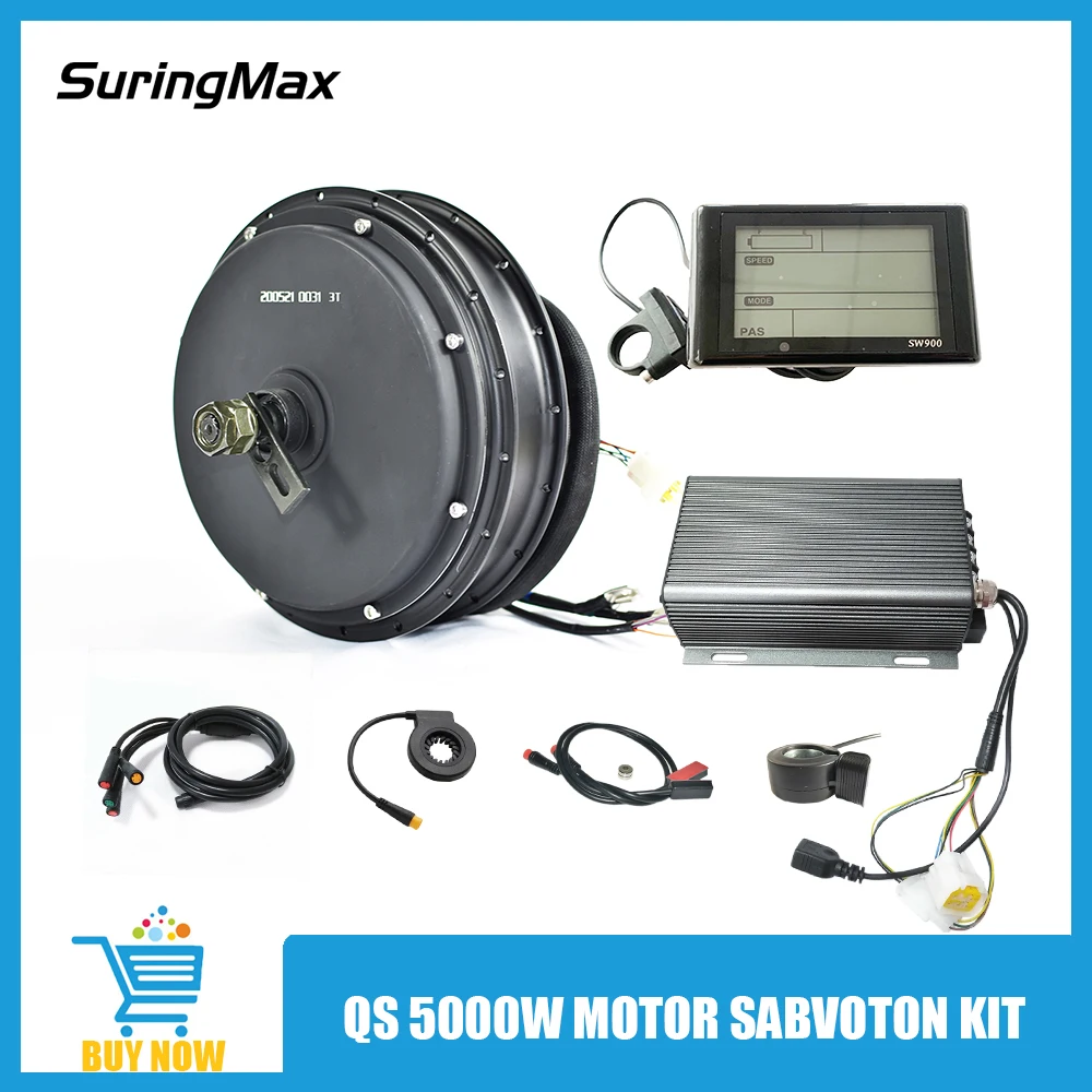 QS 205 5000W Hub Motor Kit, 72V, QS205, 150mm, E-Bike Conversion, Electric Motorcycle, Bicycle, Brushless, Sabvoton Ebike Parts