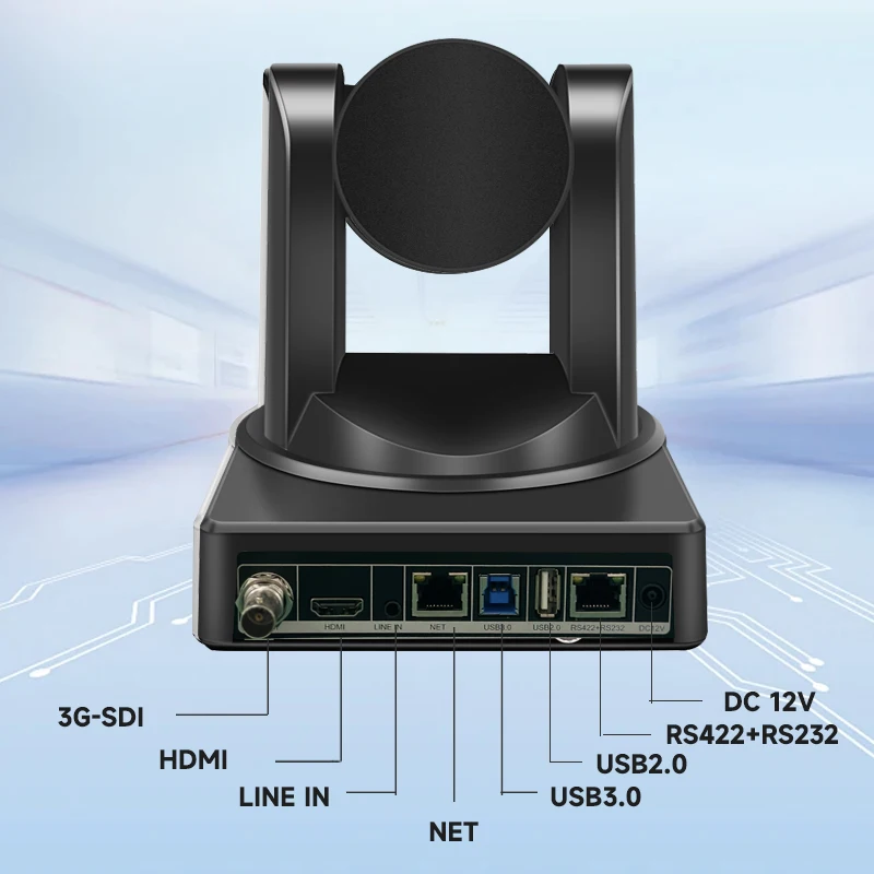 풀 ptz 1080P NDI 회의 카메라, IP 라이브 스트리밍, HDMI, USB, POE, SDI, 10X, 12X, 20X 줌, AI 교회 비즈니스 미팅