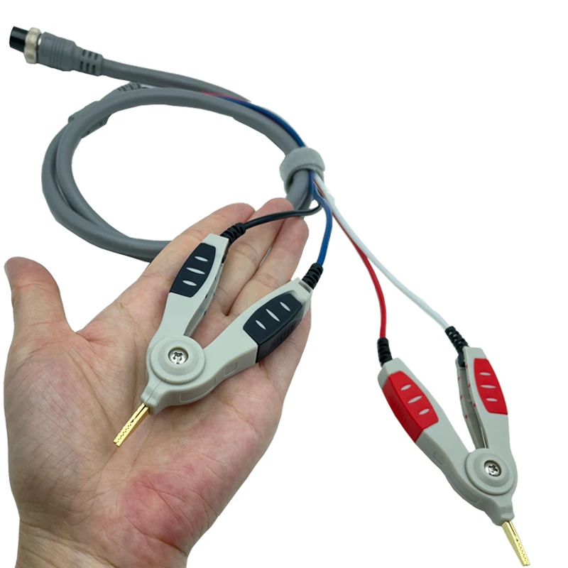 Kelvin-Messleitungsklemme, digitale Brückenklemme, LCR-Instrumentenkabel, SMD-Patchkabel, Länge 1 m, bessere Testgenauigkeit – Detail 12