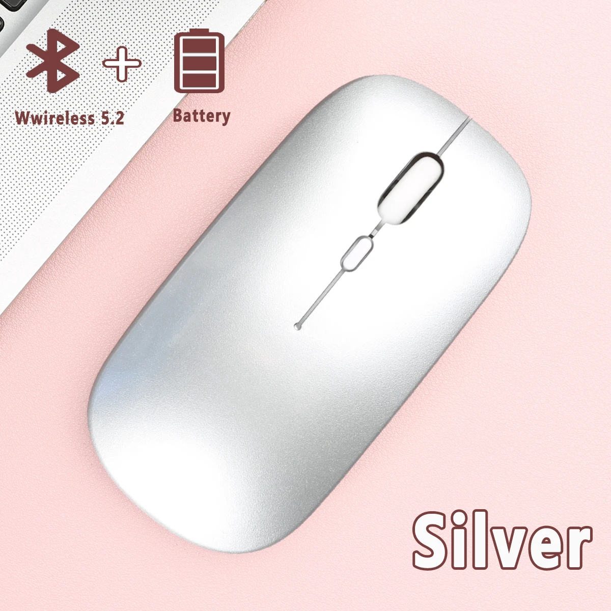 Bluetooth Mouse Laptop BT 5.0 Computer Portable PC Compatible Mac MacBook Pro Air