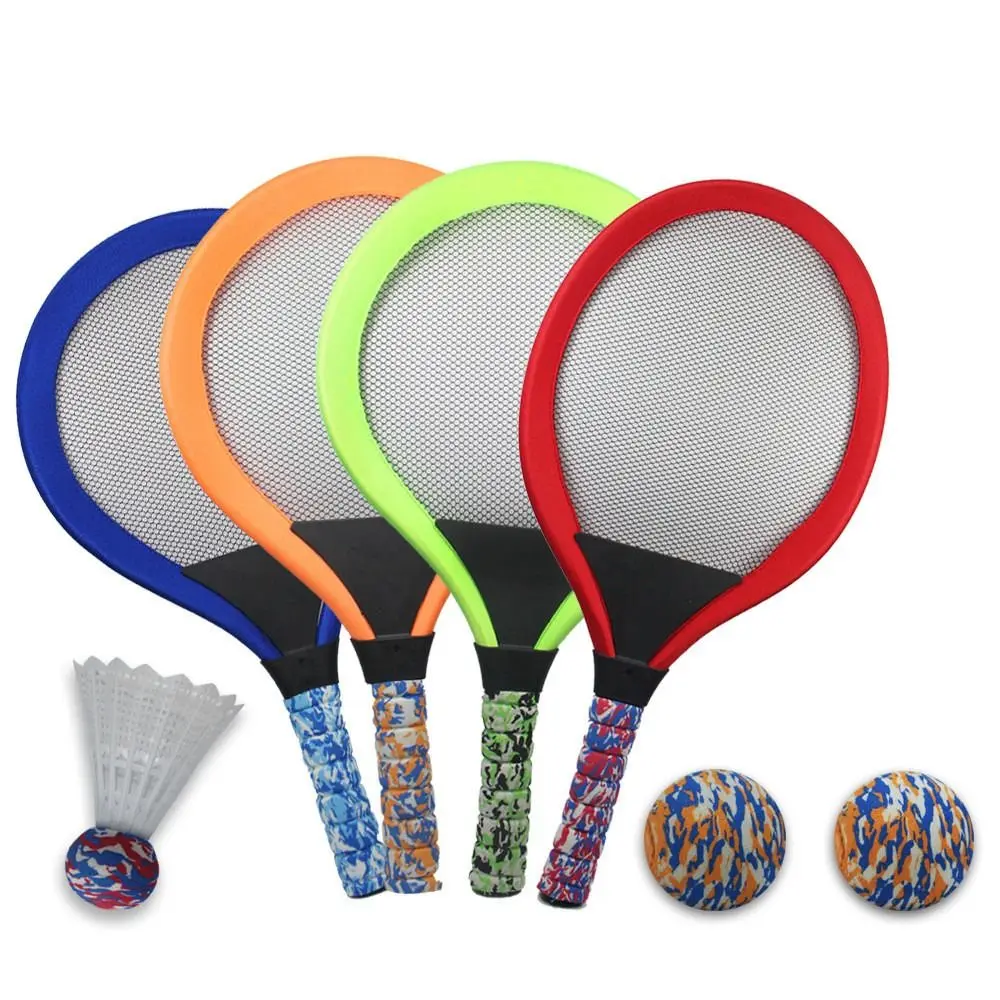 

Not Easy To Fade Tennis Racket Set Environmentally Friendly Lightweight Bright and Colorful Safe Badminton Trainer