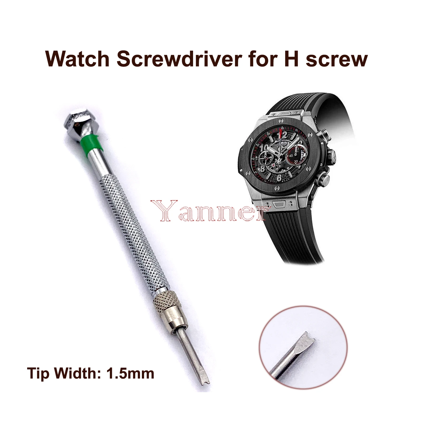Cacciavite Per Orologio Per H Screw Hublot Watch Bezel Band Strap Repair Tool-Lama A Doppia Testa