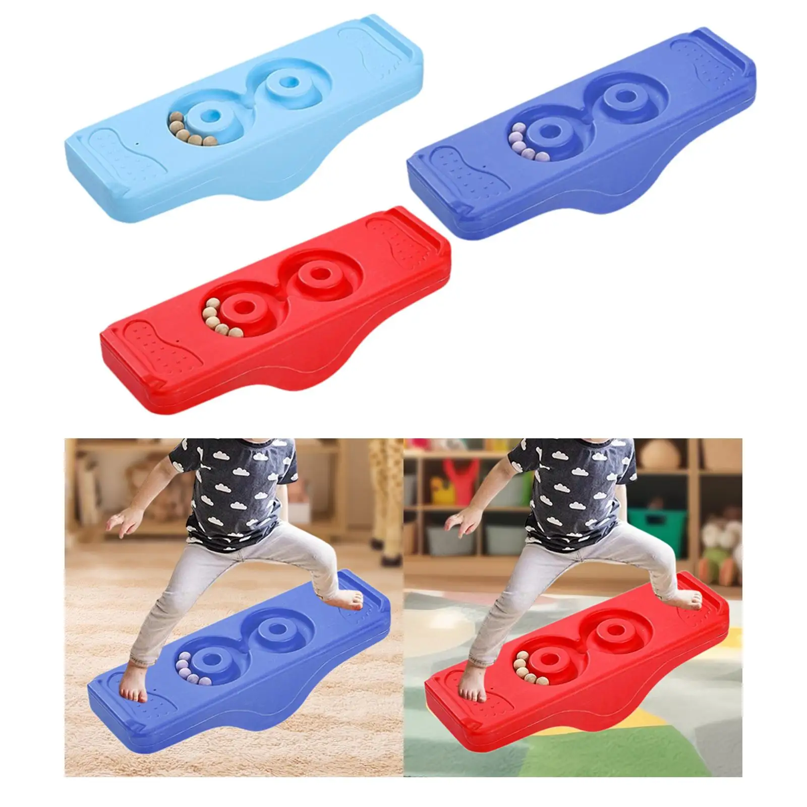 Kids Balance Board Balance Training Equipment Balancing Board Seesaw Rocking for Fitness Indoor Outdoor Home Exercise