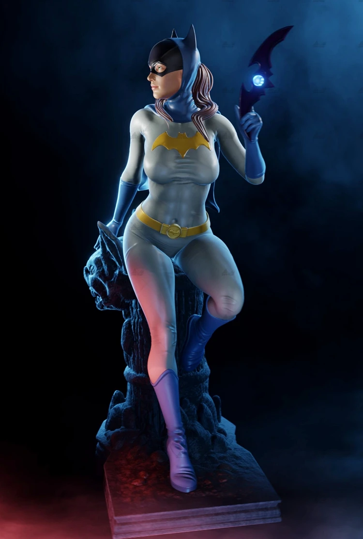 1/24 75mm 1/18 100mm Resin Model The Bat Girl Figure Unpainted No Color RW-1057