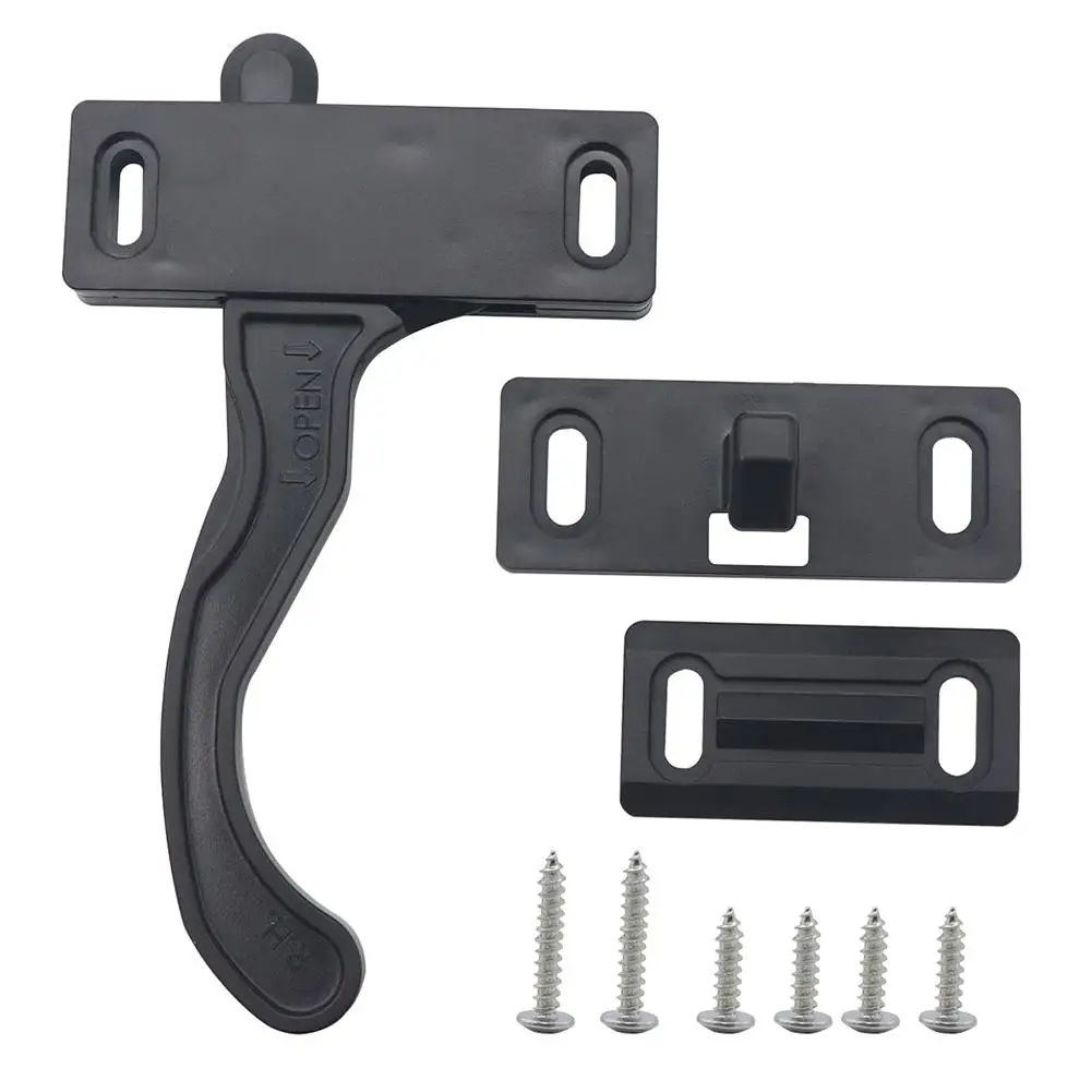 

RV Screen Door Latch Right Hand Handle Kit Passenger Side Door Latch For RV Trailer Camper Motor Home Cargo Trailer