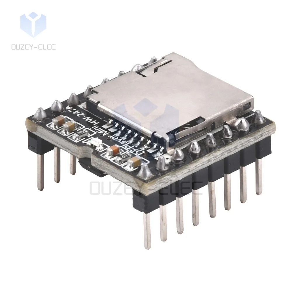 YX5200 USB MP3 Player Module Supporting TF Card U-Disk Voice Speaker Board MP3 Decoder Module AD Compatible for Arduino audio decoder board audio mp3 player mp3 speaker board mp3 voice module