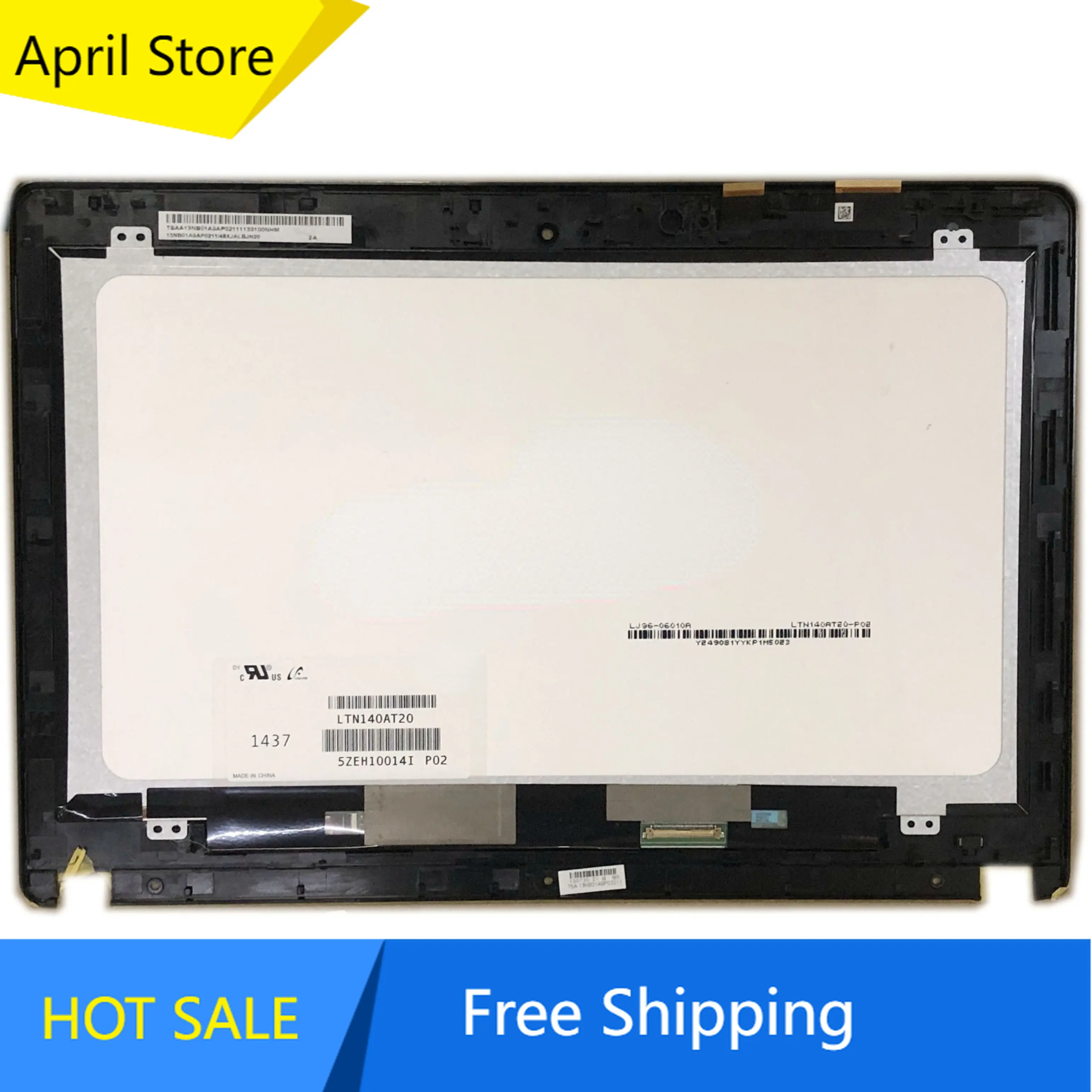 

LTN140AT20 LCD Screen Touch Screen Assembly Replacement Parts For Asus X450CC X450 Laptop BLACK 5418R FPC-1 Rev 2