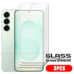 4 - Pack Premium Clear Tempered Glass Screen Protector - 9H Hardness - S25 Ultra (3 Front Glass)