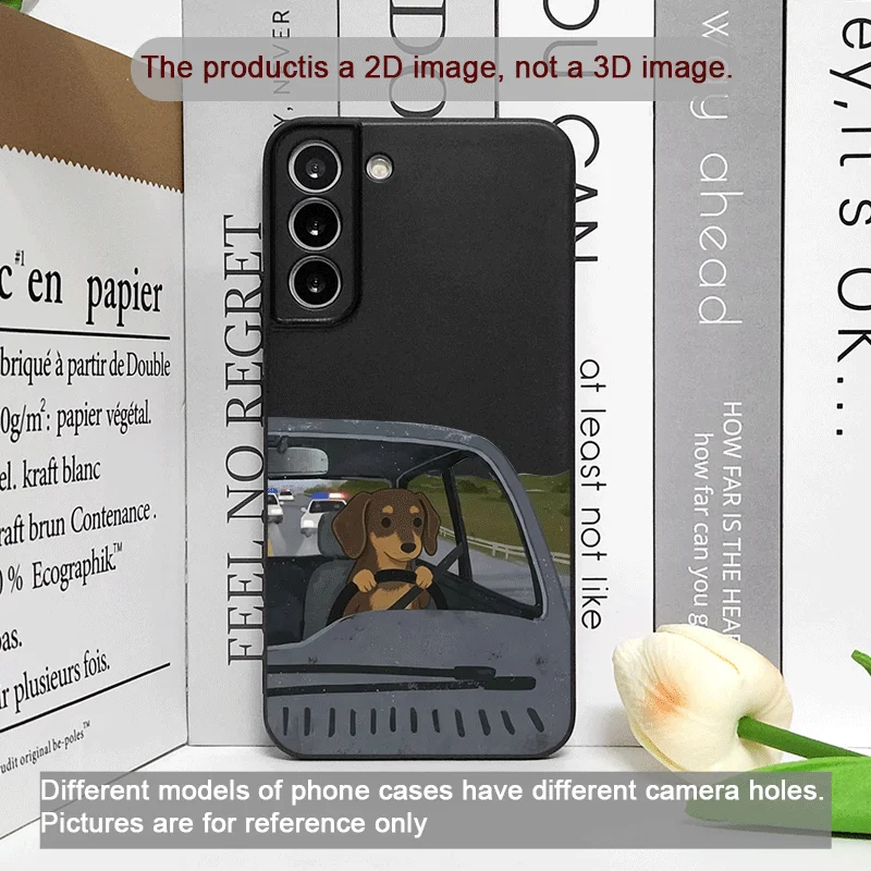 Charming Cartoon Animal Couple Dog Printed Soft Phone Case Cover