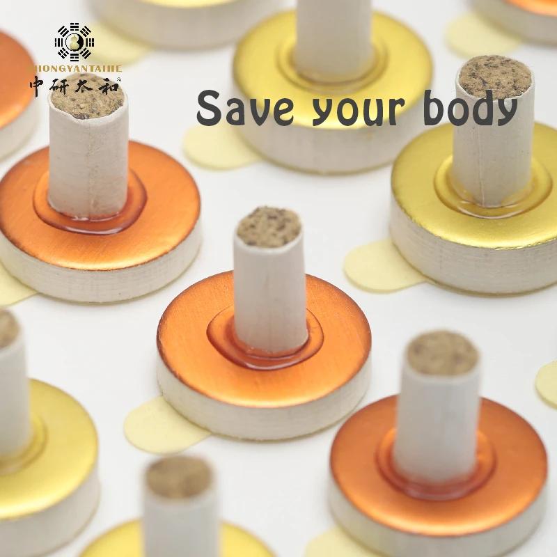 15 Pcs Mini Self-stick Moxa Chinese Moxibustion Therapy Massager Heating Acupunture Point Meridian Moxibustion Sticks Rolls 5