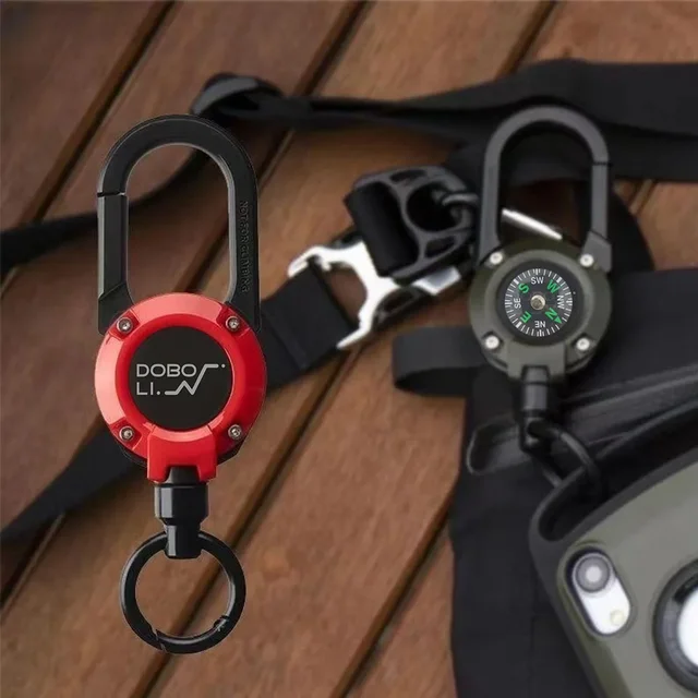 For Airtag Cover Key Chain with Compass Key Chain Fashion Dual-purpose Key Chain 3