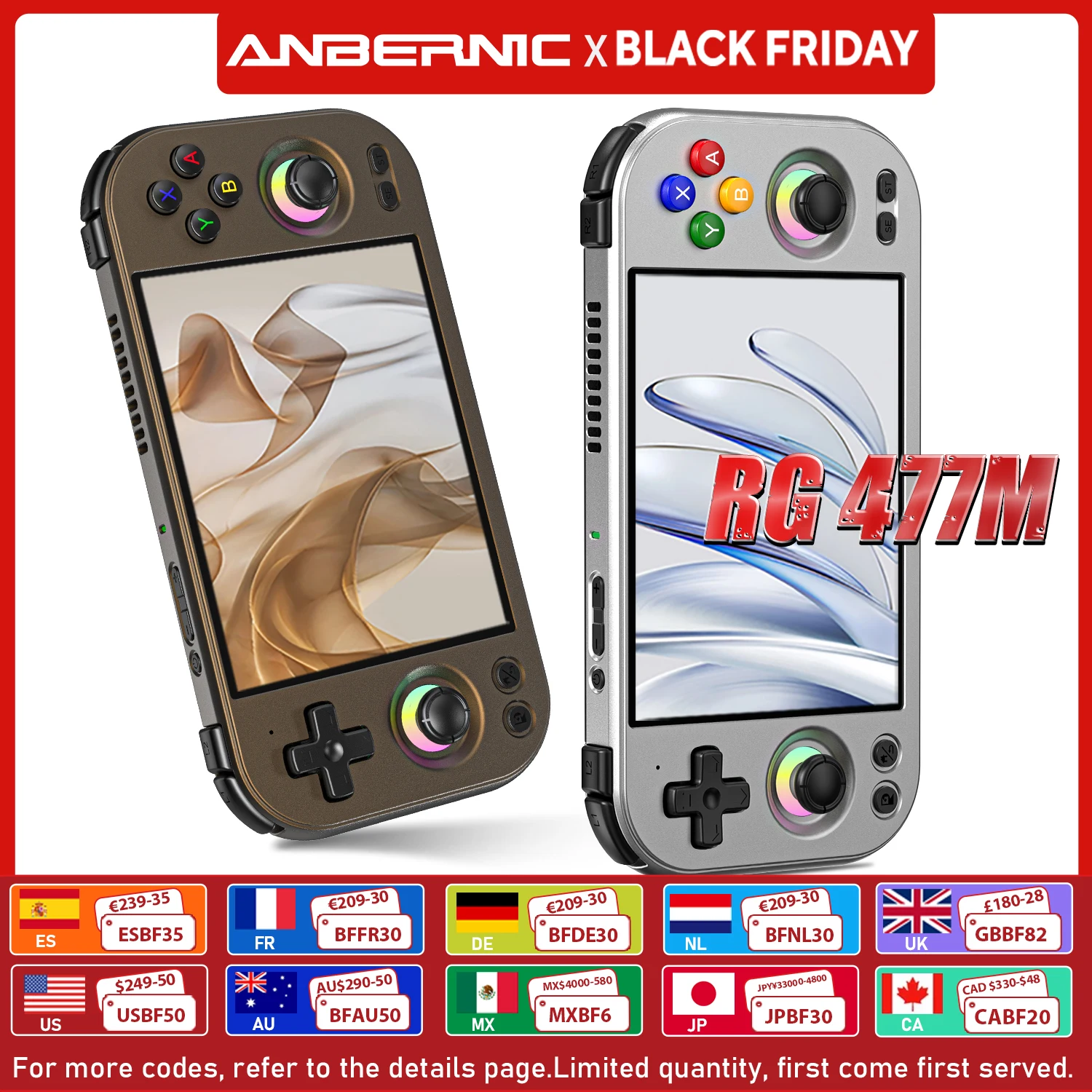 ANBERNIC RG 477M 4.7 Inch LTPS In-Cell Touch Screen Portable Video