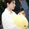 50cm Yellow Lemon Plush Pillow Stuffed Round Fruit Seat Cushion with Arms Legs Disdainful Emotion Plushie Sofa Chair Decor Gift 2