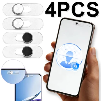 Mobile Phone Webcam Cover Front Privacy Camera Sticker for Galaxy Pixel & iPad Ultra-Thin Transparent Protective Slide Stickers 1