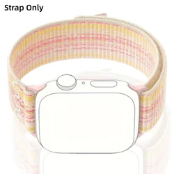 Premium Nylon Sport Loop Bracelet for Apple Watch - Nike Edition (Starlight Pink)