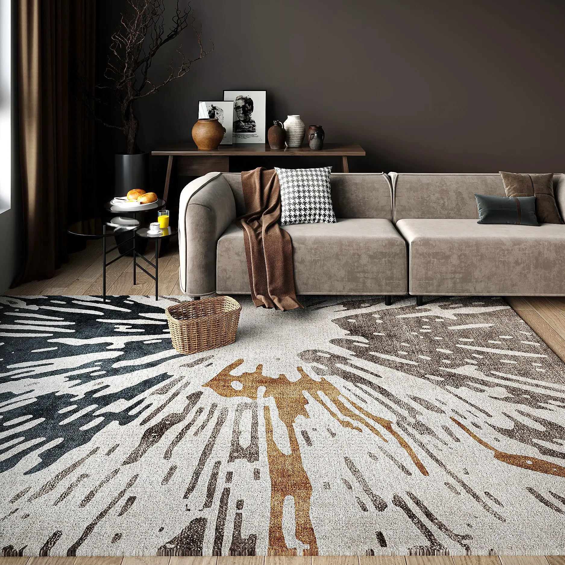 Luxury Living Room Carpet Bedside Rugs Rug For Under A Tea Table Large