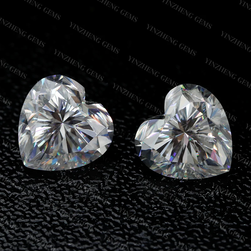 Heart Shape 6A Grade D Color Moissanita Pass Diamond Tester With GRA Certificate Loose Moissanite Stone
