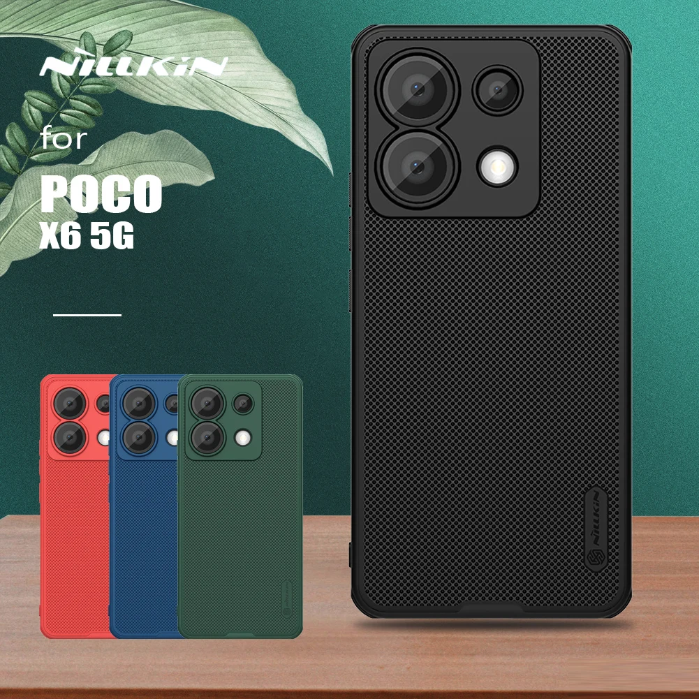 Чехол Nillkin для Xiaomi Poco X6 5G, суперматовый чехол, ультратонкая защита с мягкими краями, задняя крышка для Poco X6 5G, чехол