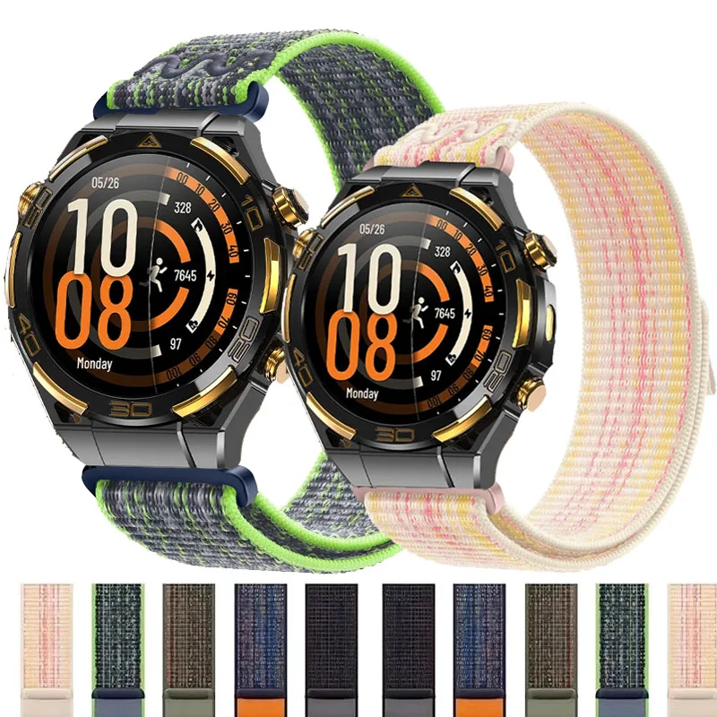 Soft Embroidery Nylon Loop Sport Strap - 20mm & 22mm Options