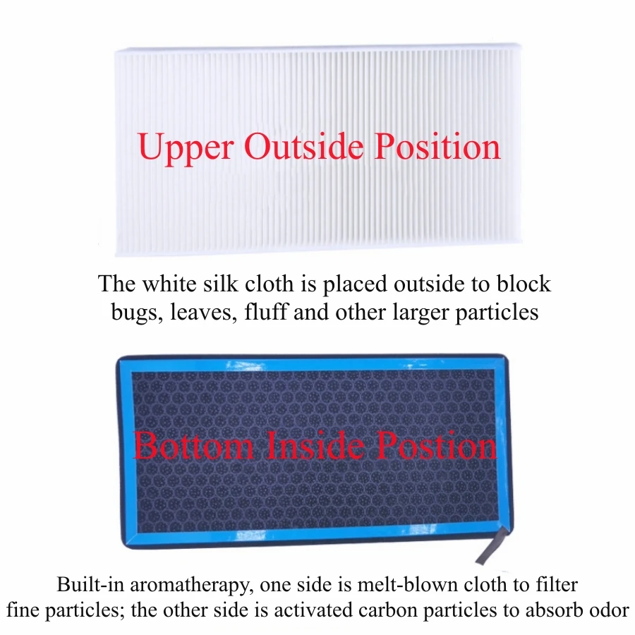 2PCS Car Cabin Air Filter Replacement For VW ID4 ID.3 ID6-with Activated Carbon Fragrance Conditioner Refresh
