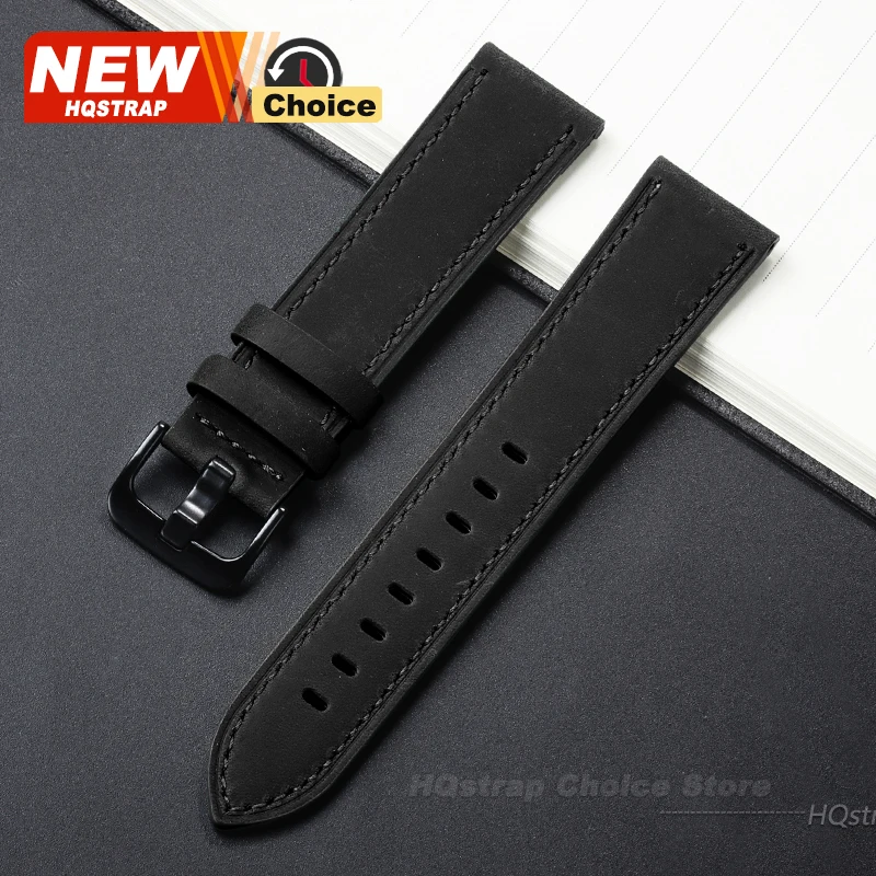 Premium Genuine Leather Watchband Replacement - Universal Strap