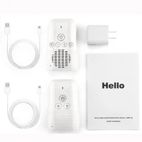 2,4 ГГц детский аудиомонитор, двусторонняя связь, детский домофон, беспроводной ночник, устройство домашней безопасности, безопасность детей — изображение 6